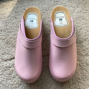 Bjork Open Back Wooden Clogs